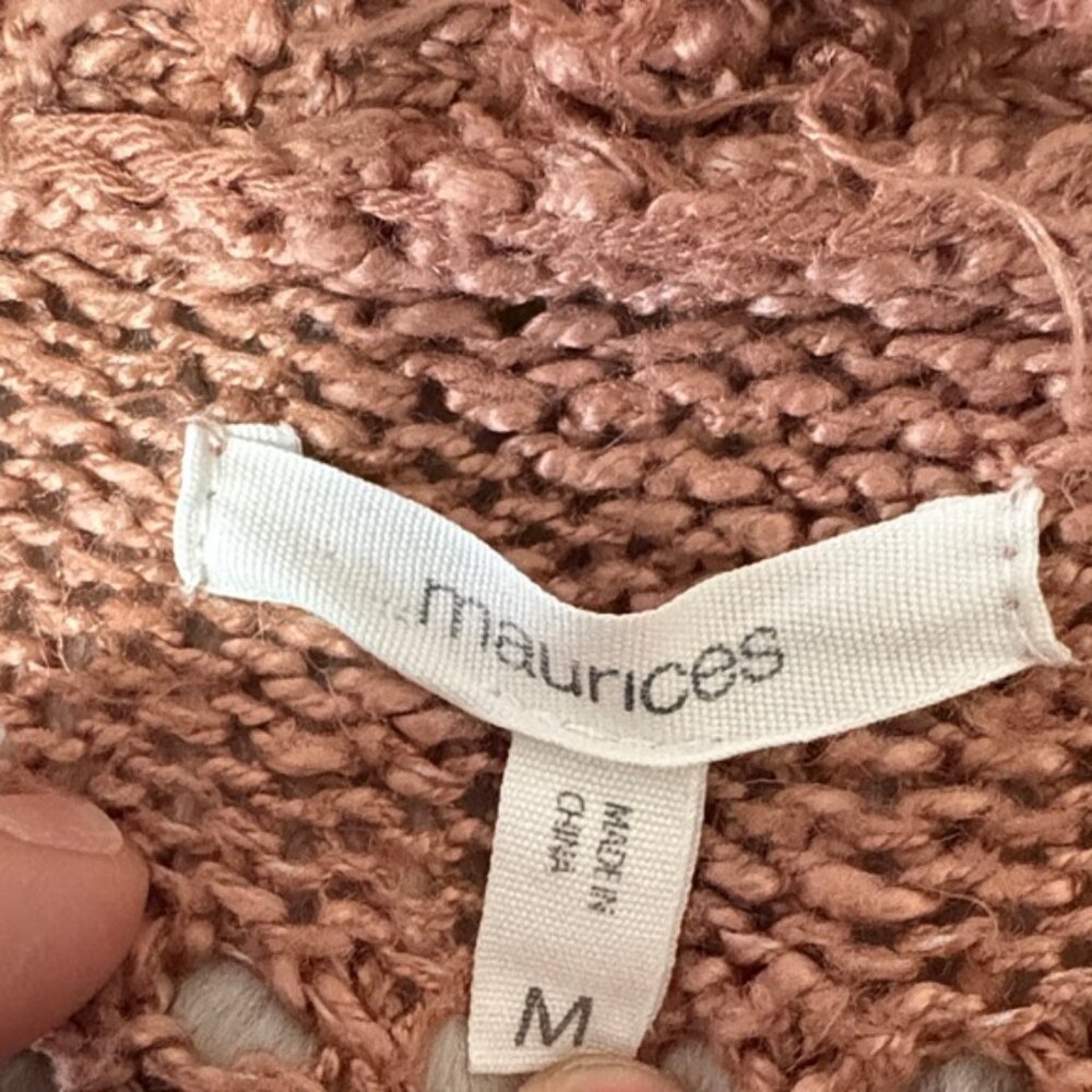 Maurices Women's Textured Knit Cardigan - Tan MM406 - Picture 6 of 7
